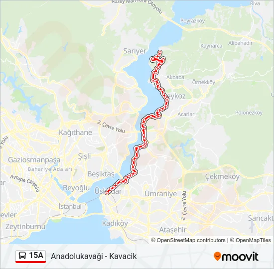 15A Bus Line Map