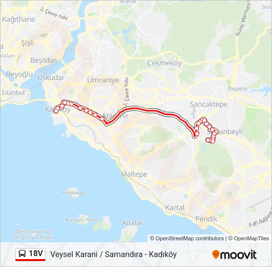 18V Bus Line Map