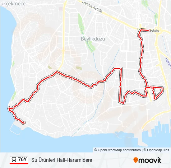 76Y Bus Line Map