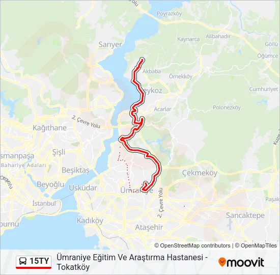 15TY Bus Line Map