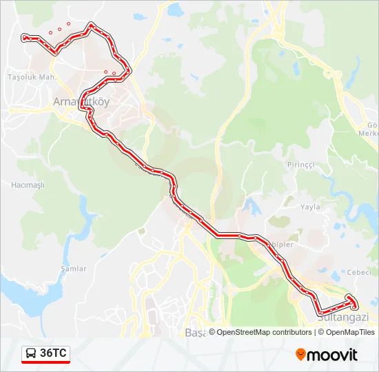 36TC Bus Line Map