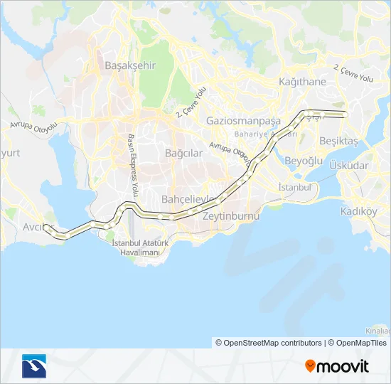 34 Metrobus Line Map