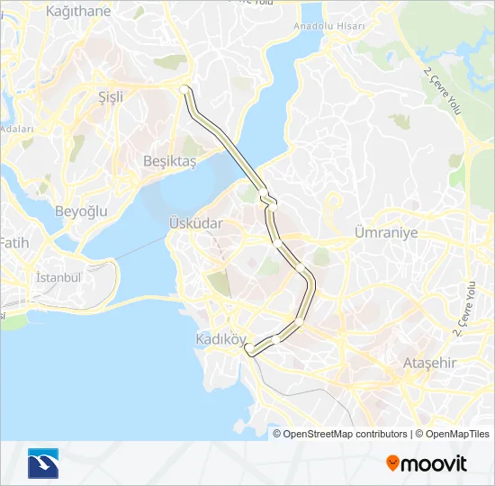 34Z Metrobus Line Map