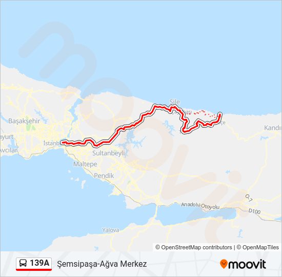 139A bus Line Map