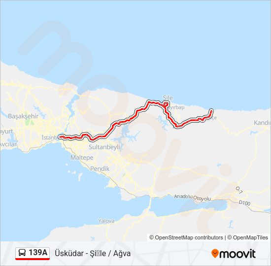139A Bus Line Map
