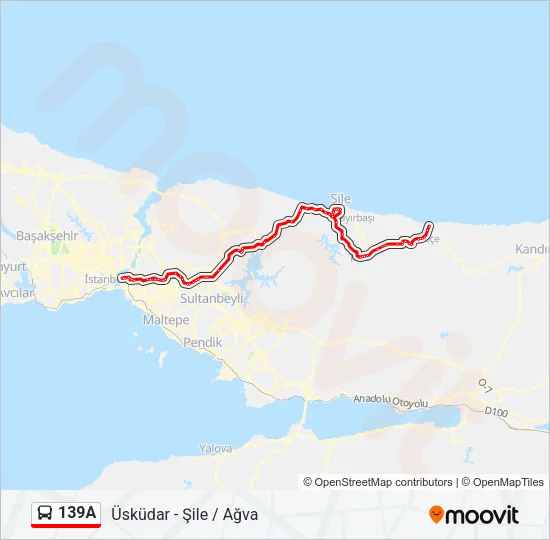 139A Bus Line Map
