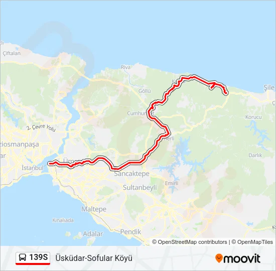 139S Bus Line Map