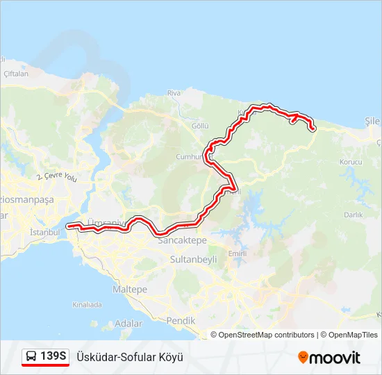 139S Bus Line Map