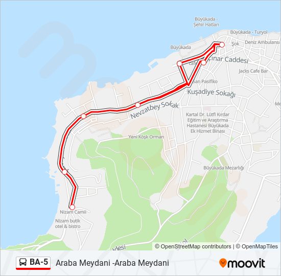 BA-5 bus Line Map