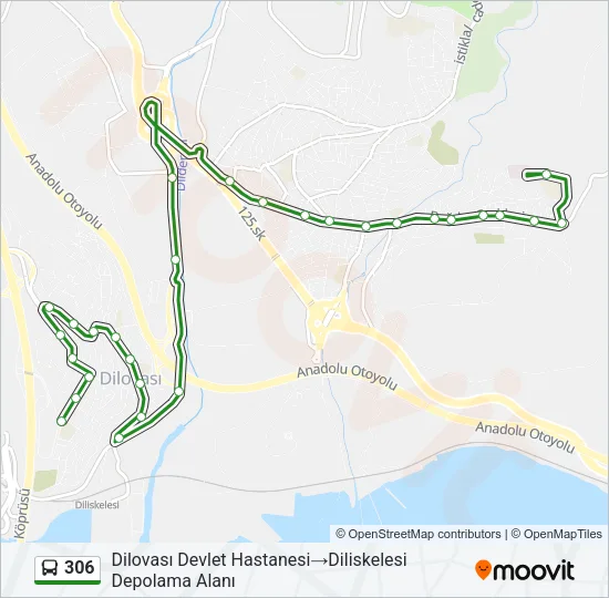306 Bus Line Map