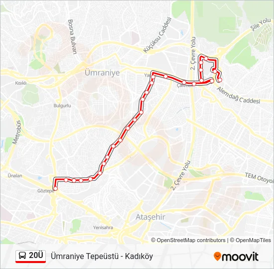 20Ü Bus Line Map