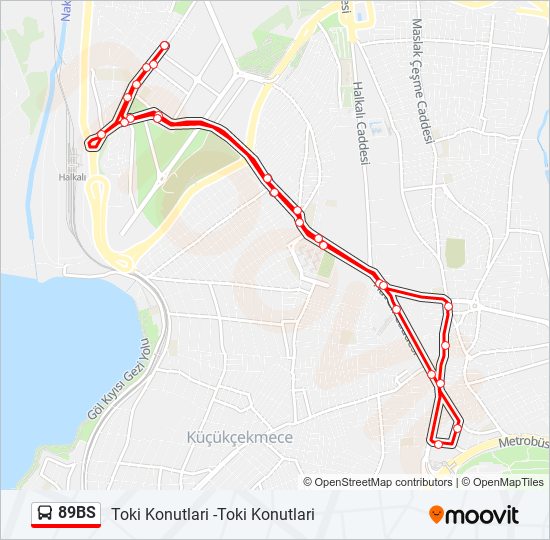 89BS bus Line Map