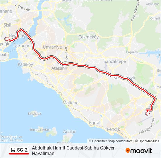 SG-2 bus Line Map