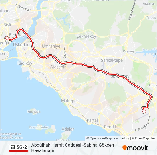 SG-2 Bus Line Map