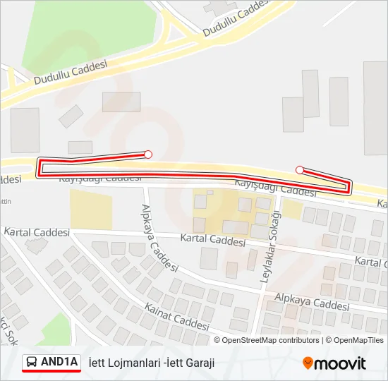 AND1A Bus Line Map