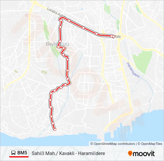 BM5 Bus Line Map