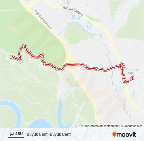 48U Bus Line Map