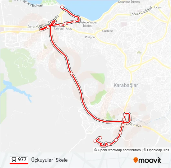 977 Bus Line Map