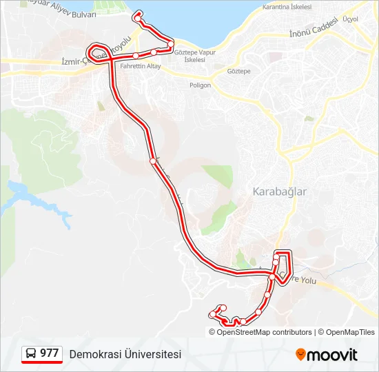 977 Bus Line Map