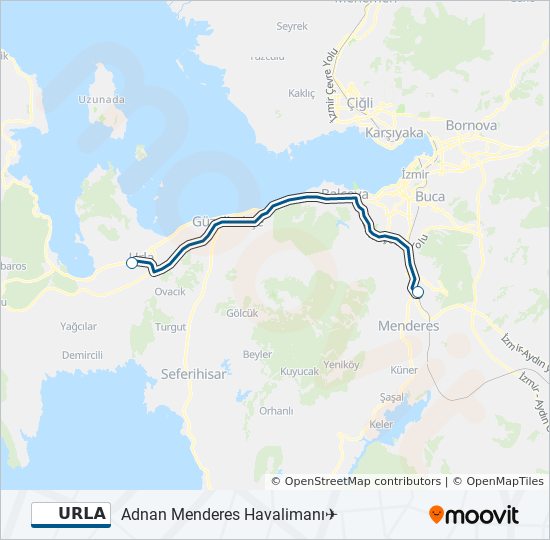 URLA bus Line Map
