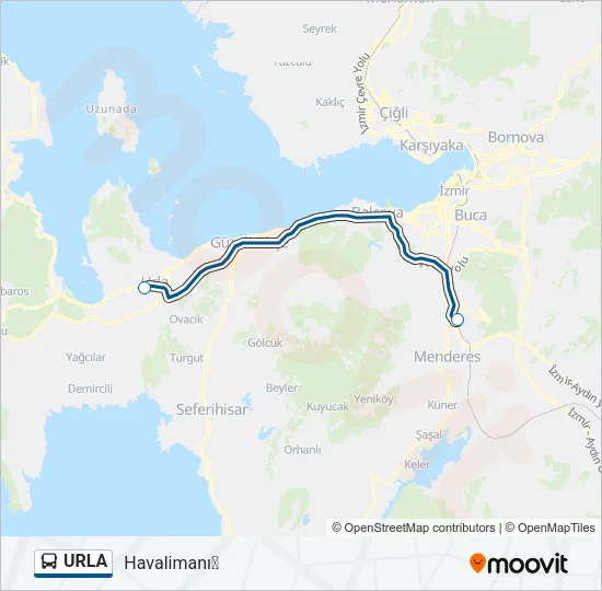 URLA Bus Line Map