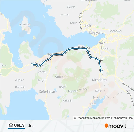 URLA Bus Line Map