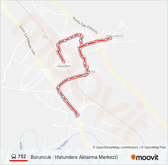 752 Bus Line Map