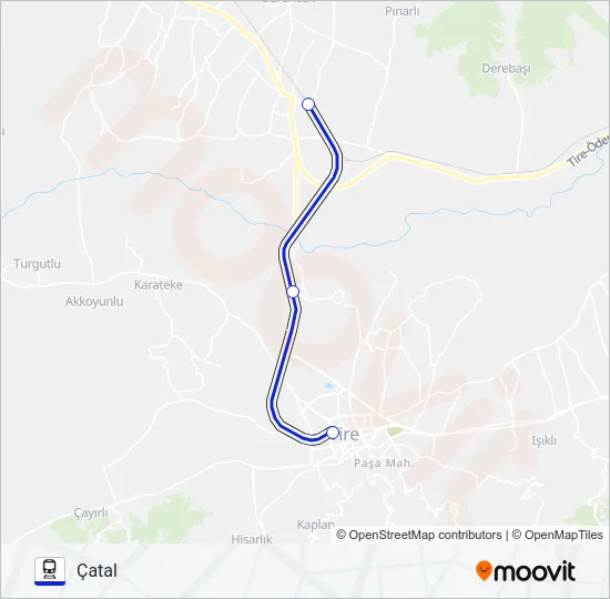 B38 Train Line Map