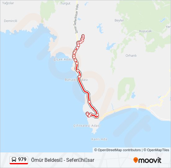 979 bus Line Map