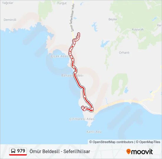 979 Bus Line Map