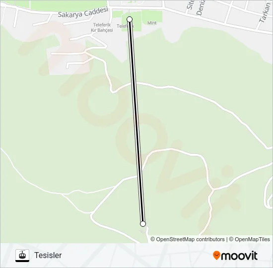 TELEFERIK Gondola Line Map