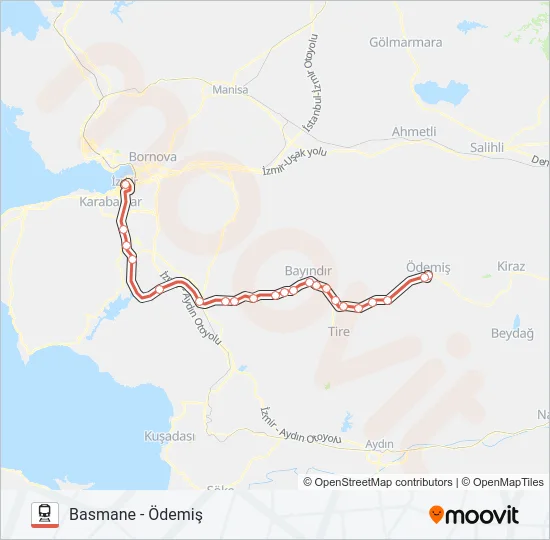 B37 Train Line Map