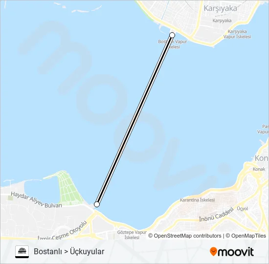 BOSTANLI - ÜÇKUYULAR  Line Map