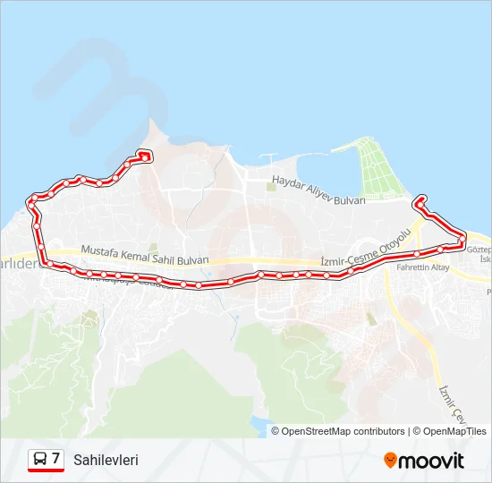 7 Bus Line Map