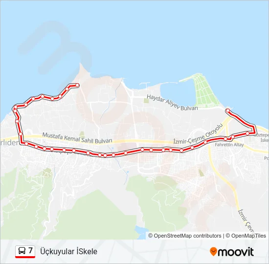 7 Bus Line Map
