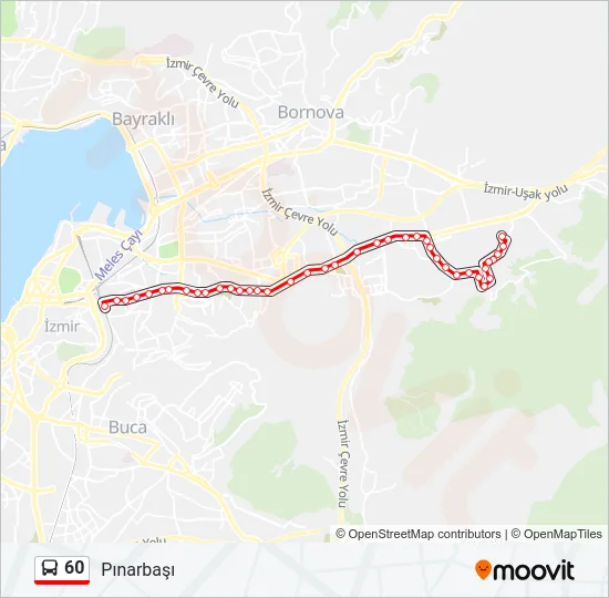 60 Bus Line Map