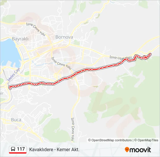 117 Bus Line Map