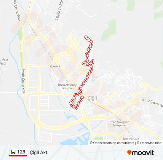 123 Bus Line Map