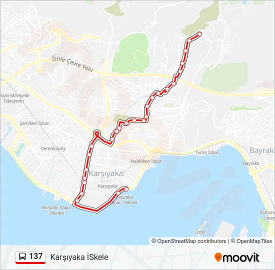 137 Bus Line Map