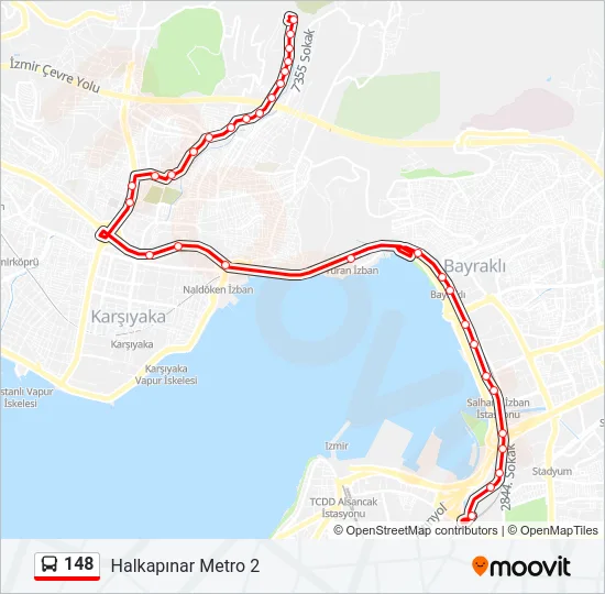 148 Bus Line Map