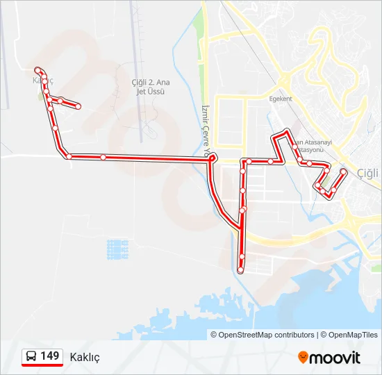 149 Bus Line Map