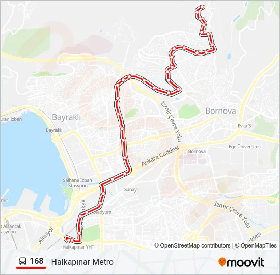 168 Bus Line Map