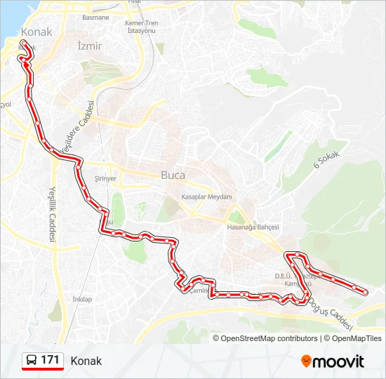 171 Bus Line Map