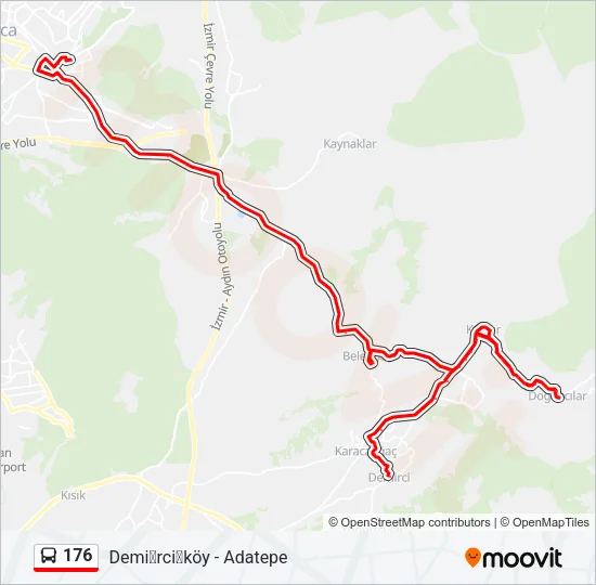 176 Bus Line Map