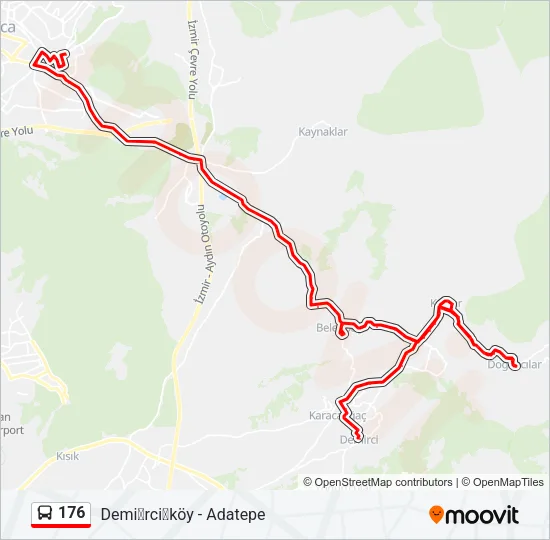 176 Bus Line Map
