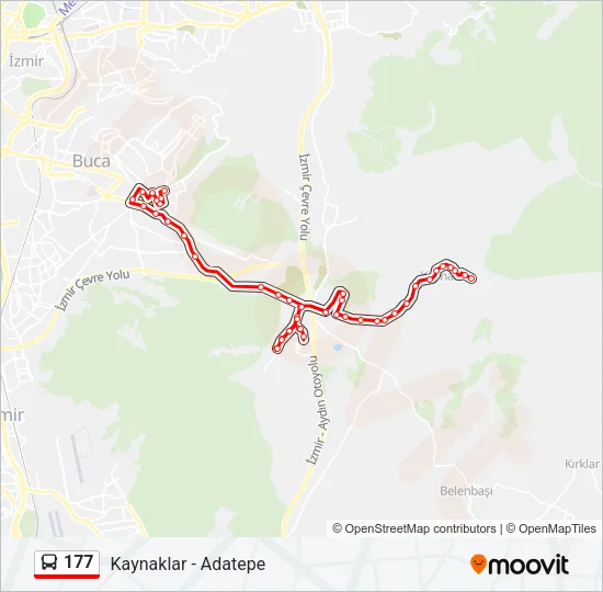177 Bus Line Map