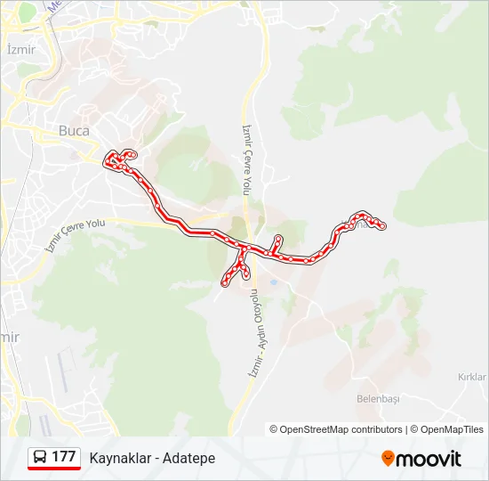 177 Bus Line Map