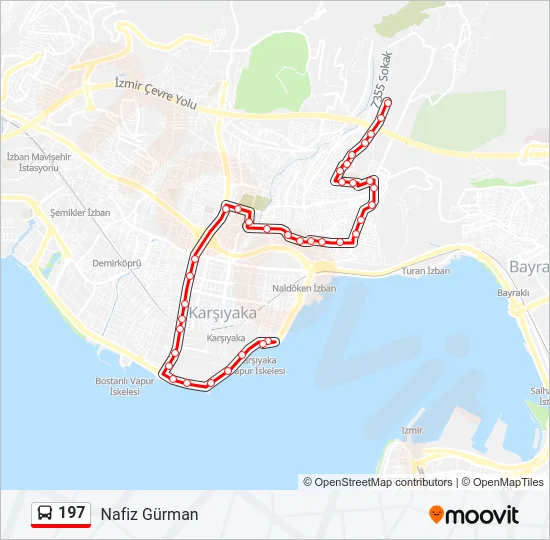 197 Bus Line Map