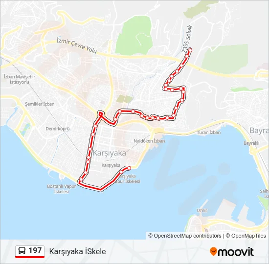 197 Bus Line Map