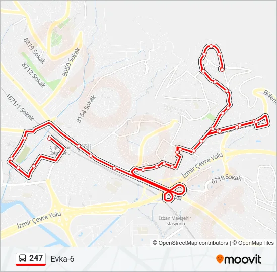 247 Bus Line Map